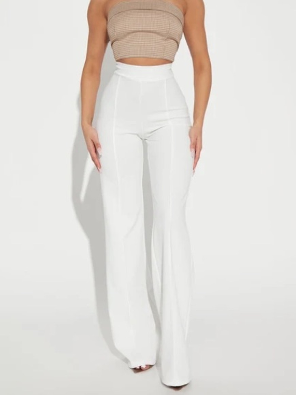 JLUXLABEL white Wide Leg Pants